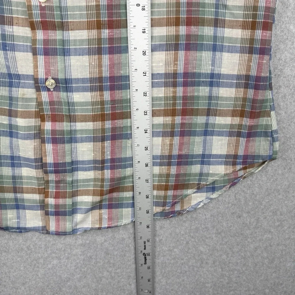 Vintage Levis Shirt‎ Mens XL Plaid 80s Button Up Long Sleeve Pockets Made In USA